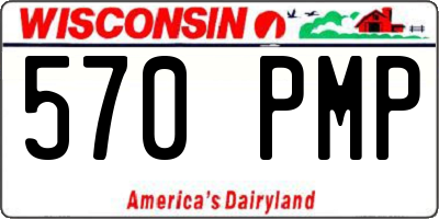 WI license plate 570PMP