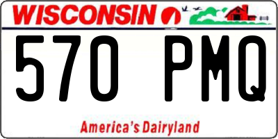 WI license plate 570PMQ