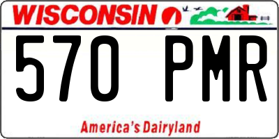 WI license plate 570PMR