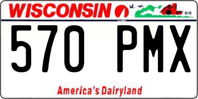 WI license plate 570PMX