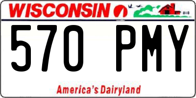 WI license plate 570PMY