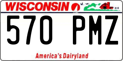WI license plate 570PMZ
