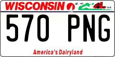 WI license plate 570PNG