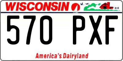 WI license plate 570PXF