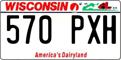 WI license plate 570PXH
