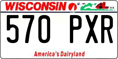 WI license plate 570PXR