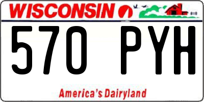 WI license plate 570PYH