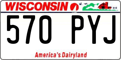 WI license plate 570PYJ