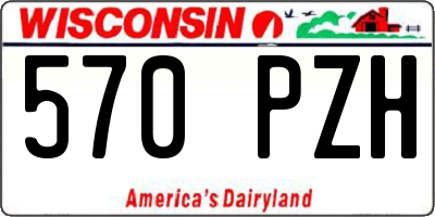 WI license plate 570PZH
