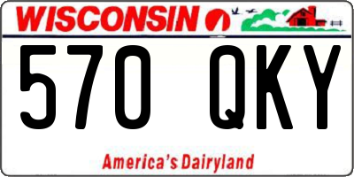 WI license plate 570QKY