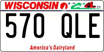 WI license plate 570QLE