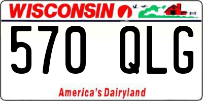 WI license plate 570QLG