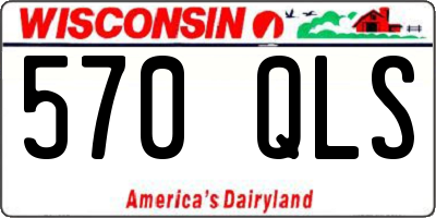 WI license plate 570QLS