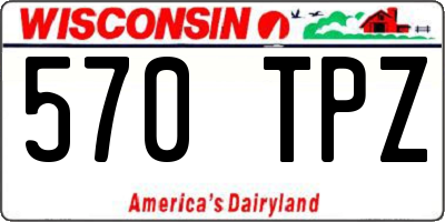 WI license plate 570TPZ
