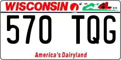 WI license plate 570TQG