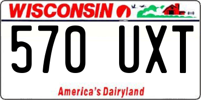 WI license plate 570UXT