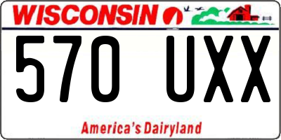WI license plate 570UXX