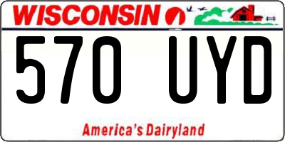 WI license plate 570UYD