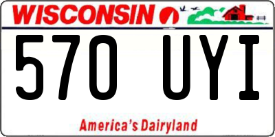 WI license plate 570UYI