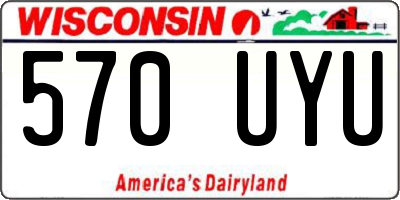 WI license plate 570UYU