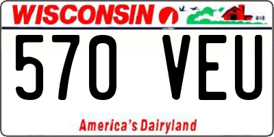 WI license plate 570VEU