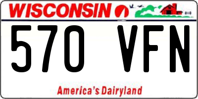 WI license plate 570VFN