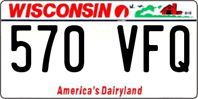 WI license plate 570VFQ