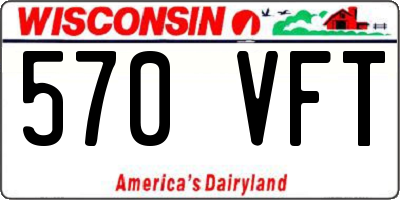 WI license plate 570VFT