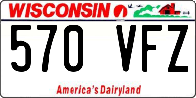 WI license plate 570VFZ