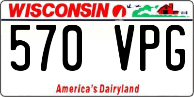 WI license plate 570VPG