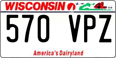 WI license plate 570VPZ