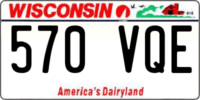 WI license plate 570VQE