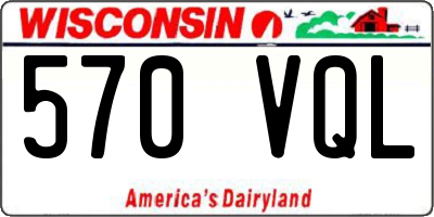 WI license plate 570VQL