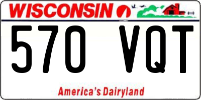 WI license plate 570VQT