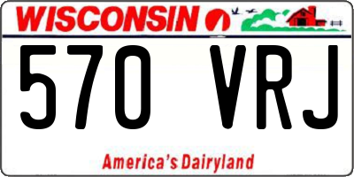 WI license plate 570VRJ