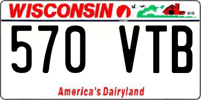 WI license plate 570VTB