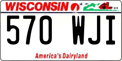 WI license plate 570WJI