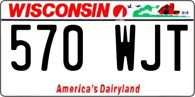 WI license plate 570WJT