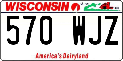 WI license plate 570WJZ