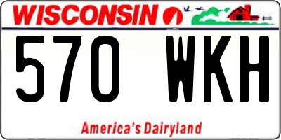 WI license plate 570WKH