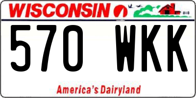 WI license plate 570WKK
