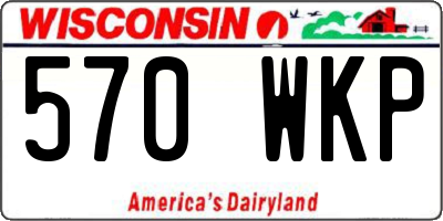 WI license plate 570WKP