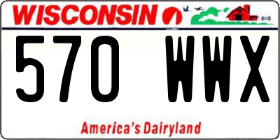WI license plate 570WWX
