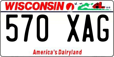 WI license plate 570XAG