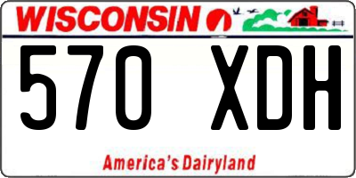 WI license plate 570XDH