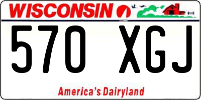 WI license plate 570XGJ