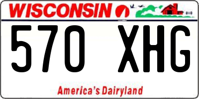 WI license plate 570XHG