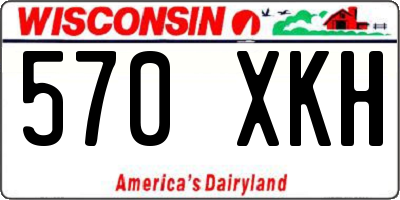 WI license plate 570XKH