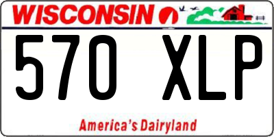 WI license plate 570XLP