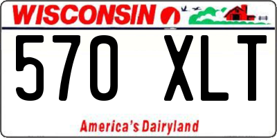 WI license plate 570XLT